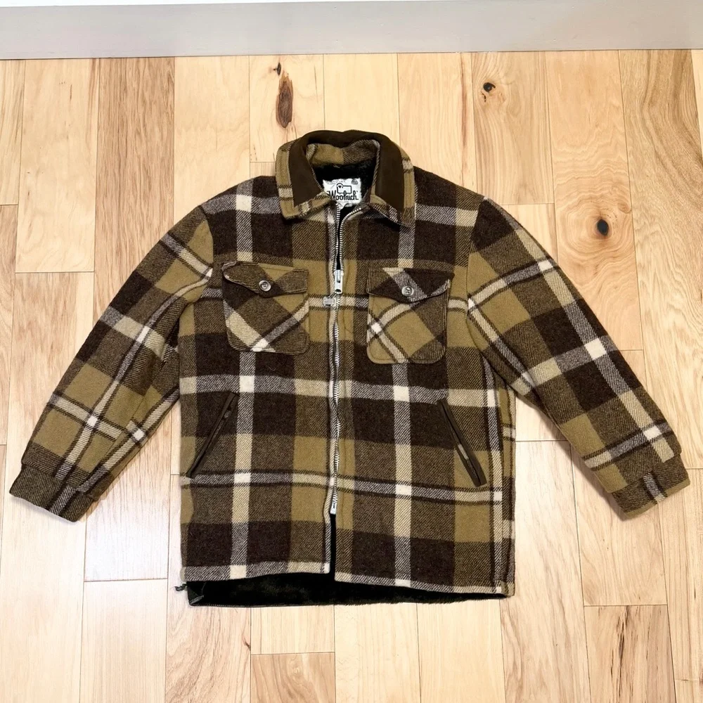 Woolrich Men’s Vintage 1960s Wool Plaid Coat - Picture 1 of 6